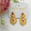 Ruby pink Stud Hengings