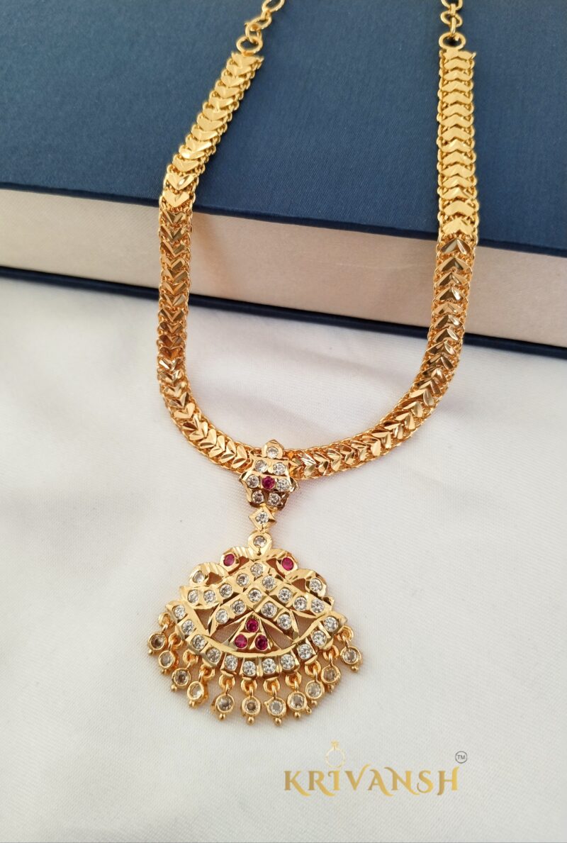 Impon SouthIndian Traditional Hand-finished Attigae Necklace