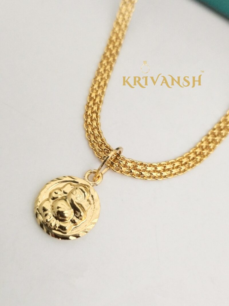 Short Length Ganesh Pendant Neckchain - Image 2