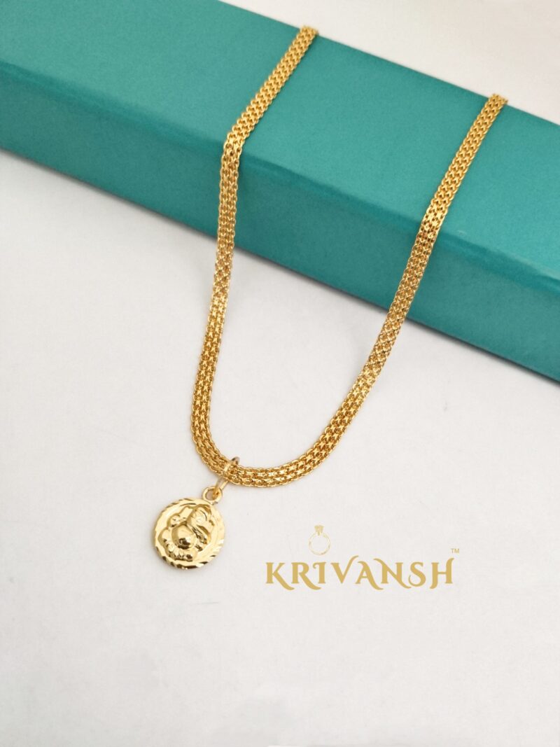 Short Length Ganesh Pendant Neckchain - Image 3