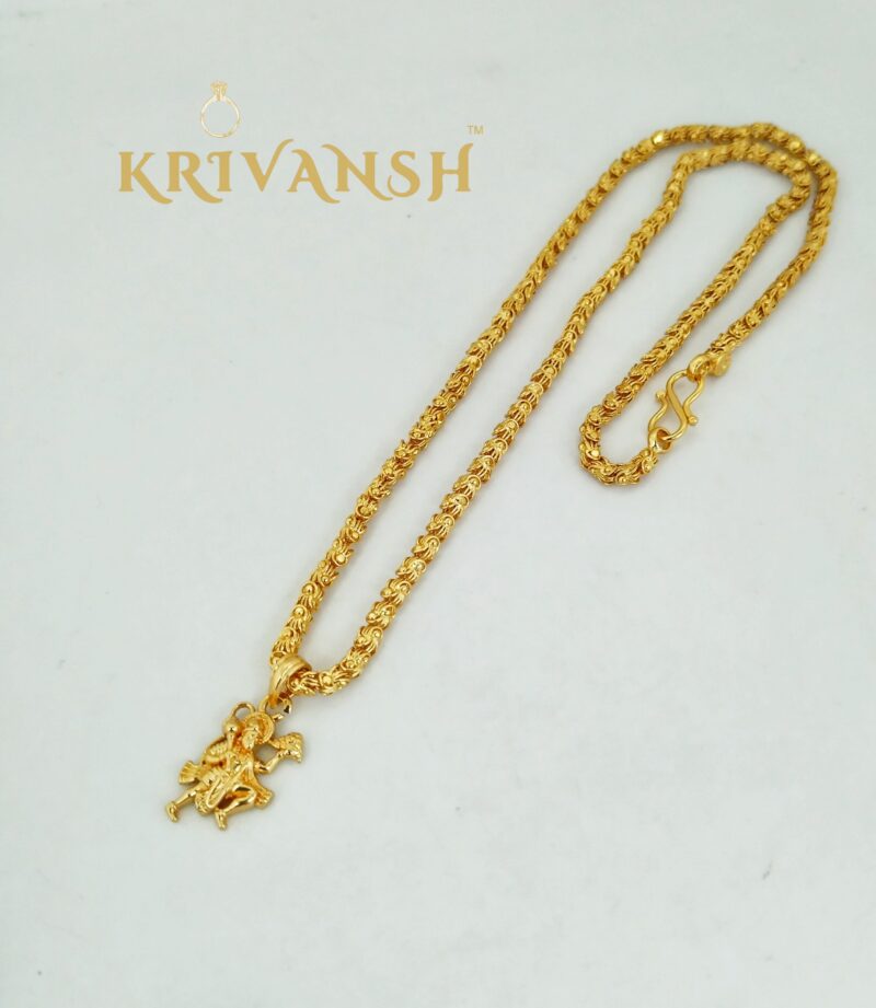 Short length Hanuman Pendant Neckchain - Image 3