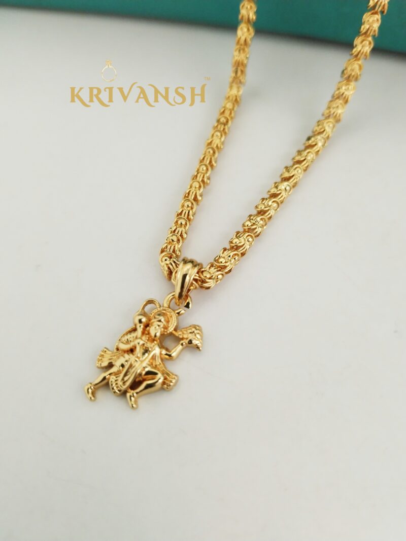 Short length Hanuman Pendant Neckchain - Image 2
