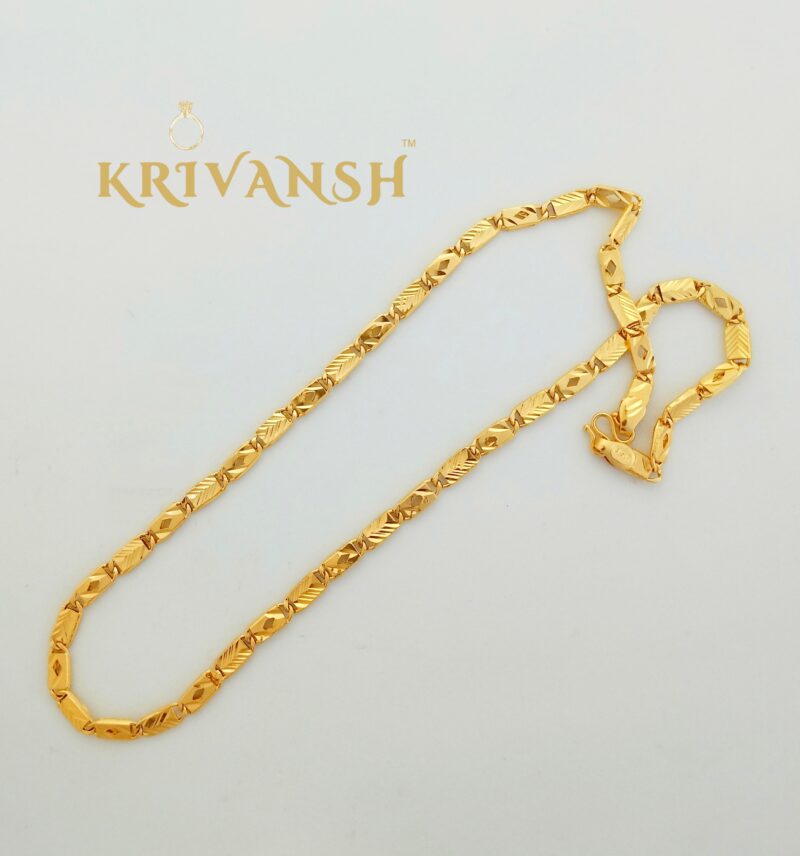 Short Length Biscuit Nawabi Men Chain - Image 3