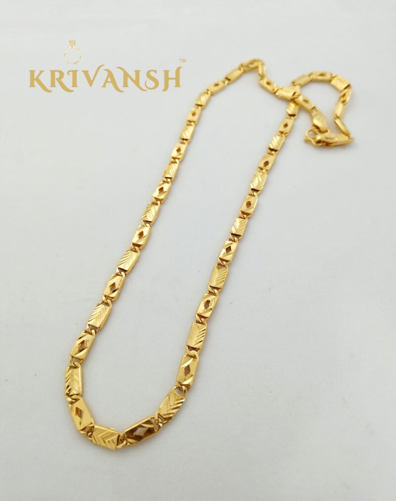 Short Length Biscuit Nawabi Men Chain - Image 2
