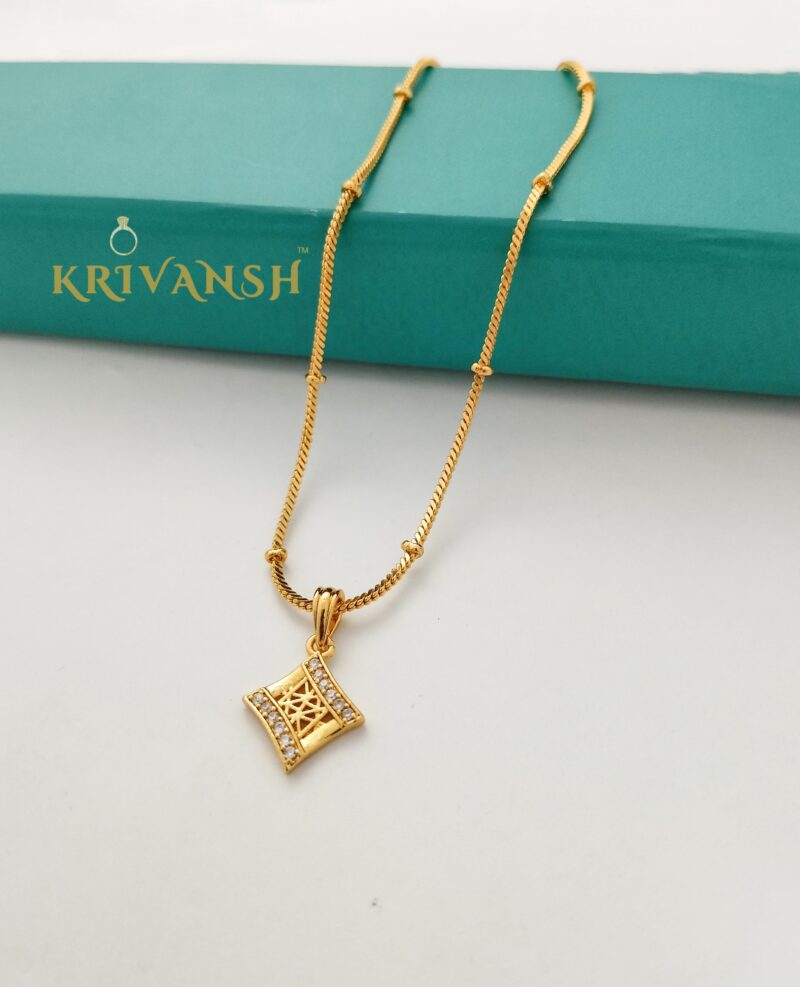 Unique Short Cz stone Zoya Necklace