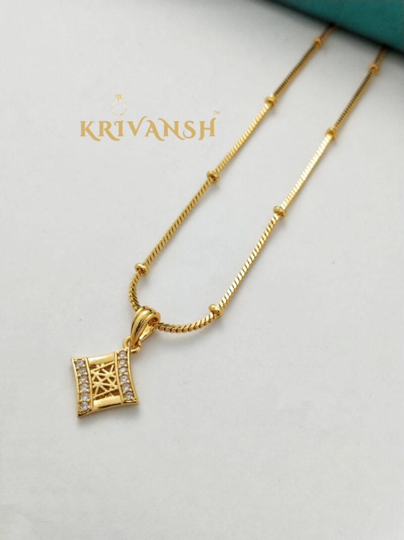 Unique Short Cz stone Zoya Necklace - Image 4