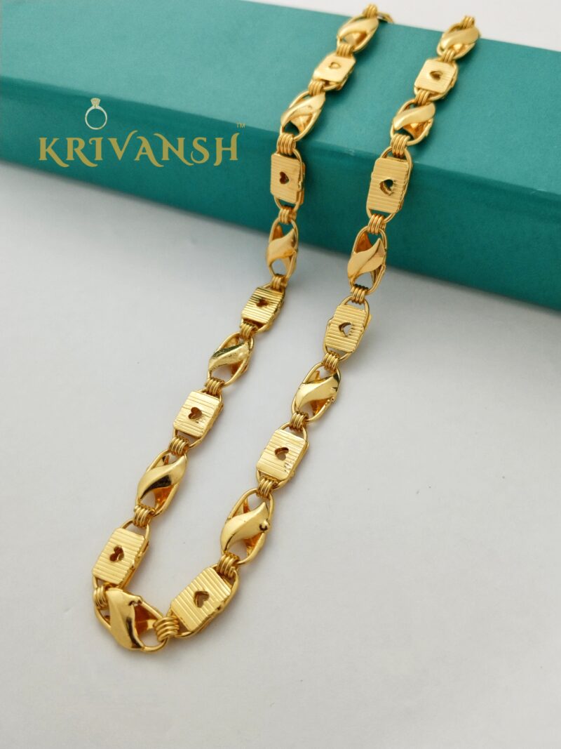 Trendy Short Biscuit Koyali Chain For Men