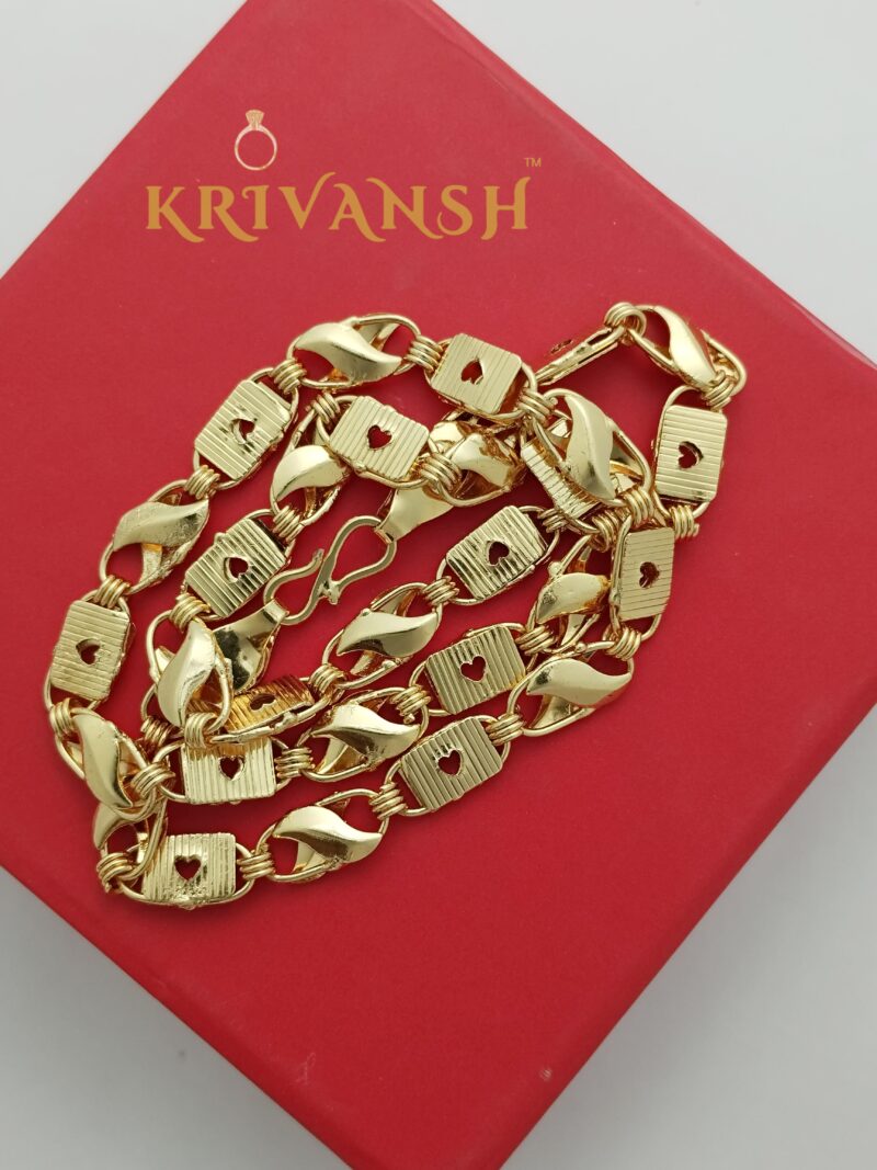 Trendy Short Biscuit Koyali Chain For Men - Image 3
