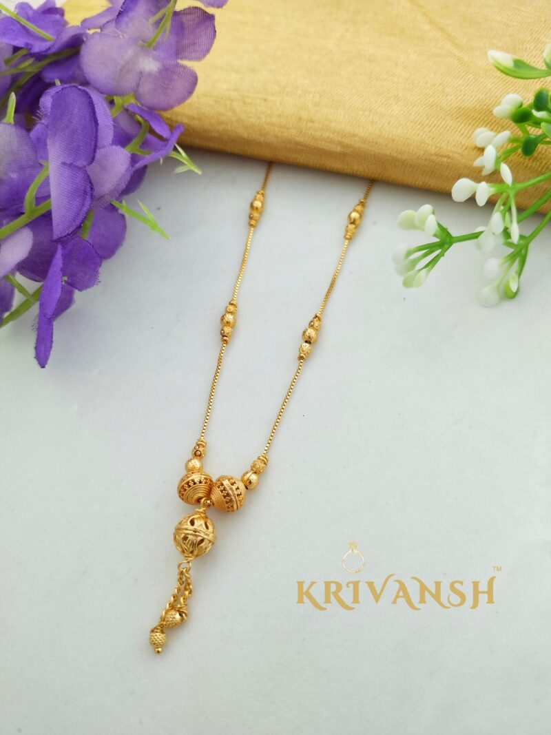 Short Trendy Lucia Balls Necklace - Image 3