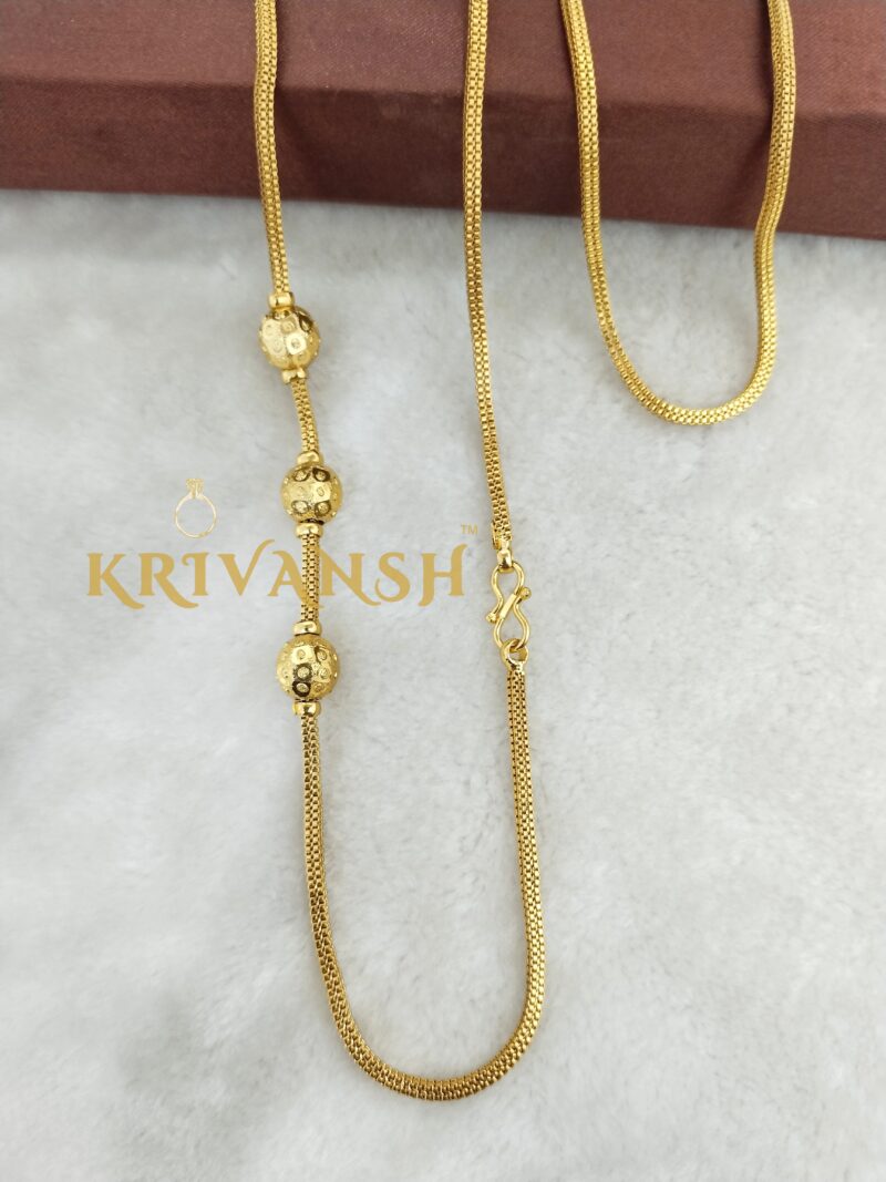 Plain 3 Balls Mope chain for Women