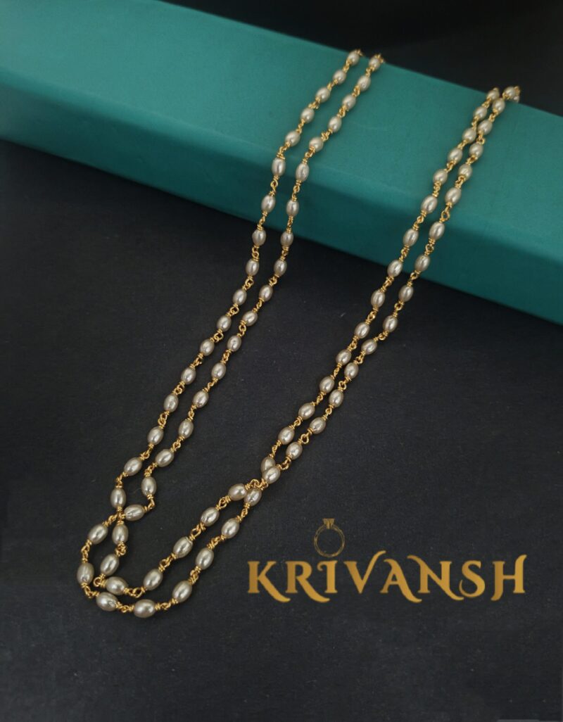 Rice Pearl Necklace - Image 2