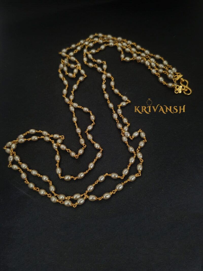Rice Pearl Necklace - Image 4