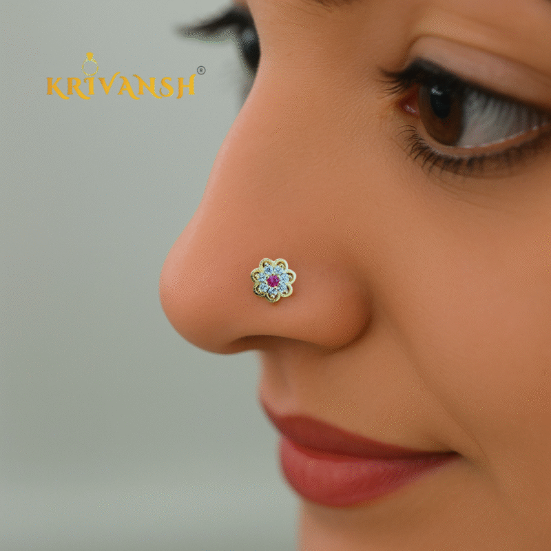 Cz Stone Avantika Nosepin/Baby Stud pair - Image 3