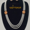 3 Layer Pearl Lakshmi Necklaceset